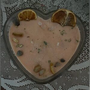 Handmade intention candle